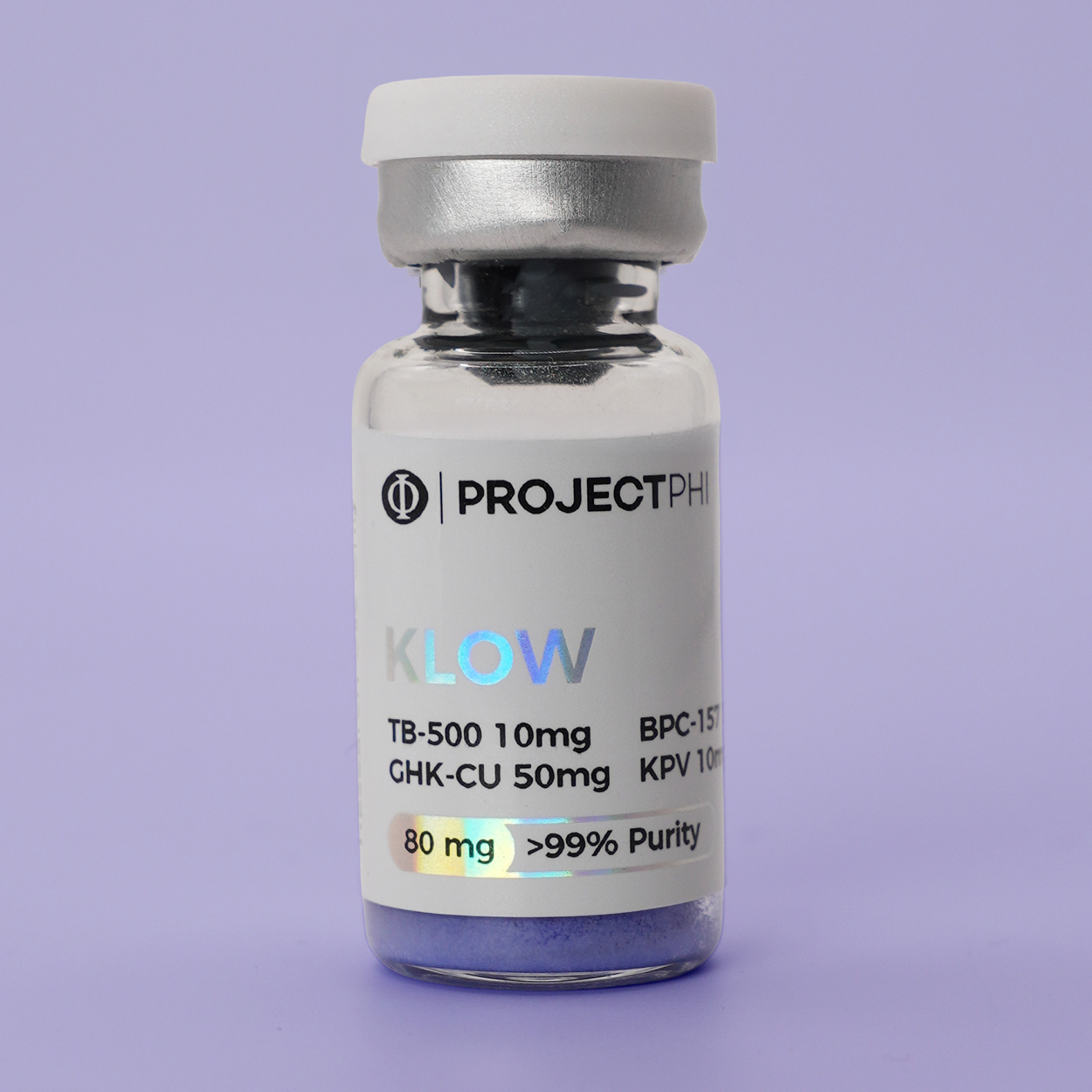 KLOW research peptide vial | Project Phi